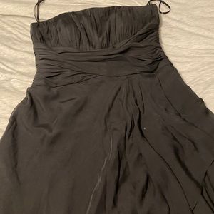 WHBM black strapless dress